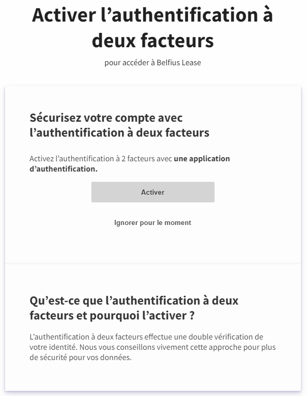 authentification à deux facteurs